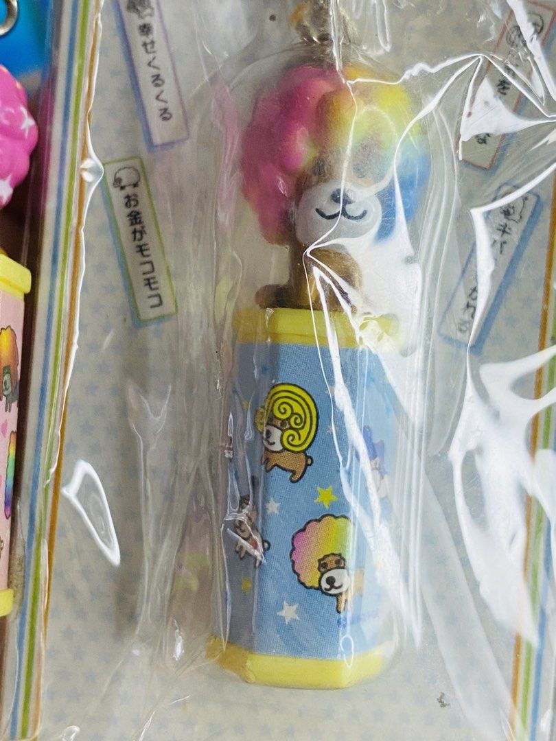 Vintage San-X Afroken Keychain 450 EACH (Category: Character Goods) located in Manila. Submitted by kawaii_omocha_est2020 (Listing ID 1468733562, Image 3). Description: Left (Pink hair with stars) - ✅SOLD ✅.