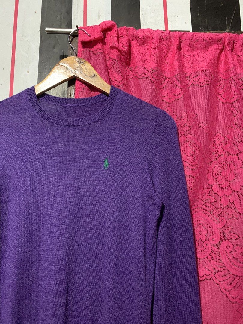 Violet Ralph Lauren Knitted Sweater (Category: Longsleeves) located in Iligan City. Submitted by kierrehv (Listing ID 1468717796, Image 3). Description: Violet Ralph Lauren Knitted Sweater 9.6/10 cr 16x26 Cut necktag otherwise no issues .