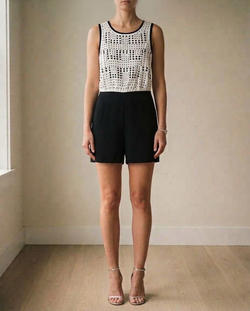 WAREHOUSE WHITE BLACK ROMPER (Category: Shorts) located in Marikina City. Submitted by minimalistmanila (Listing ID 1468737261, Image 1). Description: New with tags Warehouse black white romper. Fits small to semi med. From Warehouse London. Worth P5,500 if converted. Order now!.