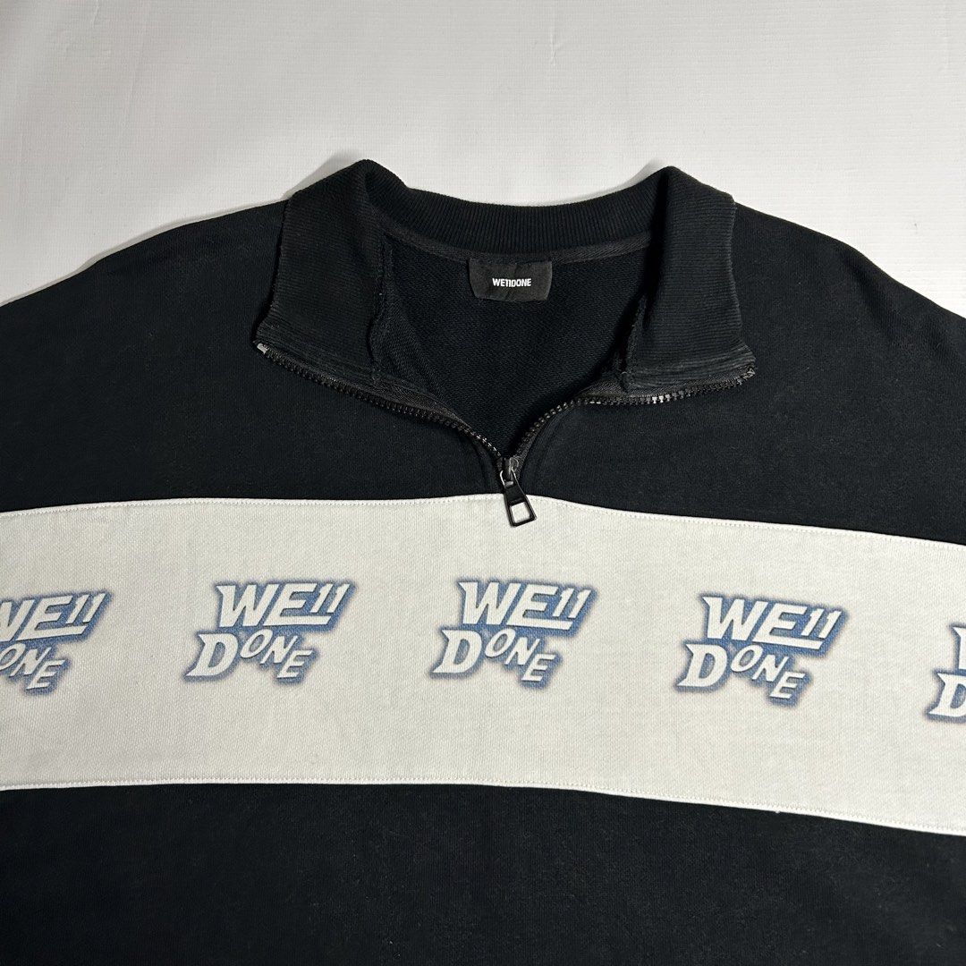 Well Done Quarterzip (Category: Tshirts & Polo Shirts ) located in Antipolo. Submitted by wvyfrnds (Listing ID 1468750531, Image 2). Description: Well Done Quarterzip Size: XL Color: Black/White Dimensions (Inches): Length: 25.5 Width: 24.5 Color Rate: 8.5/10 Issues - NONE 495 PLUS SF.
