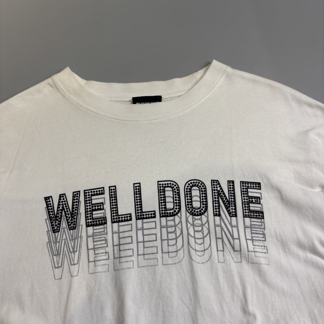WELLDONE (Category: Tshirts & Polo Shirts ) located in Taguig. Submitted by phil_thriftz (Listing ID 1468872545, Image 3). Description: DIMENSIONS: 23x28 ISSUE: none COLOR RATE: 9.8/10 CONDITION: Excellent condition .