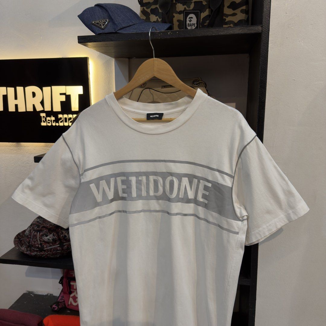 Welldone Reflectorize White Shirt (Category: Tshirts & Polo Shirts ) located in Manila. Submitted by jerichomal82553 (Listing ID 1468875562, Image 2). Description: Welldone Reflectorize White Shirt 21 by 29 Good Condition Complete Tags CLAIM 1300.