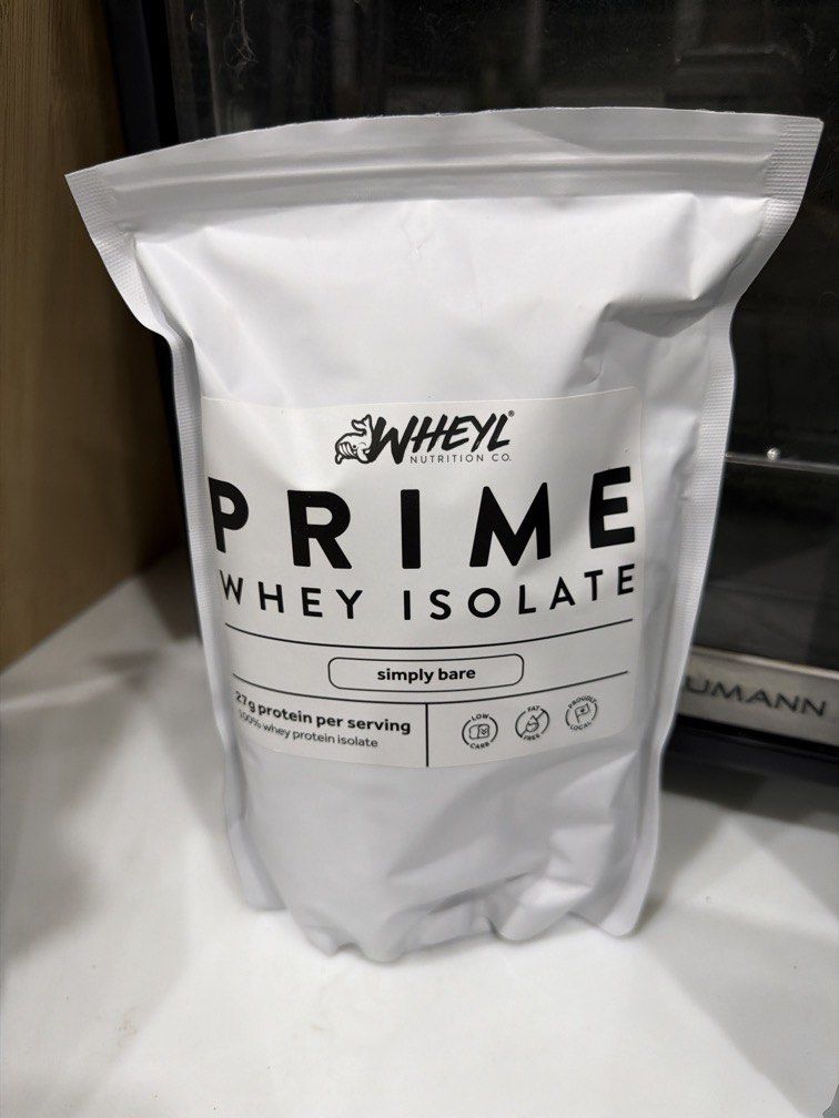 Wheyl Prime Whey Isolate Simply Bare (Category: Sports & Fitness Nutrition) located in Quezon City. Submitted by downthecatwalk (Listing ID 1468856650, Image 1). Description: Just did 1 scoop Flavor aint for me 🥲😅.