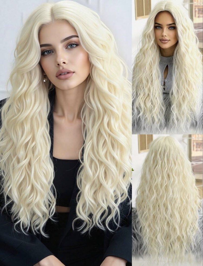 White gold wigs (Category: Hair Accessories) located in Quezon City. Submitted by ava_ghail (Listing ID 1468750414, Image 2). Description: Realistic wigs .