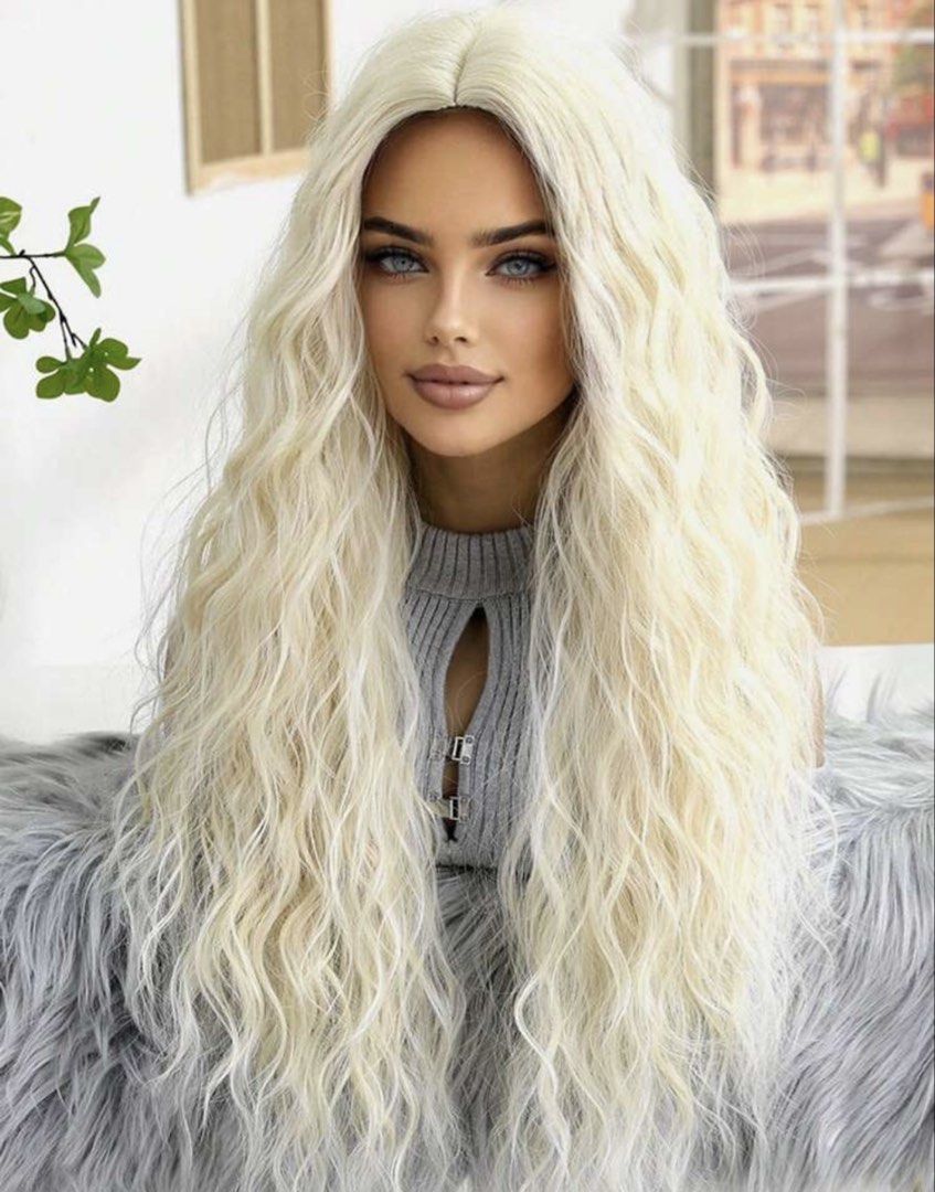 White gold wigs (Category: Hair Accessories) located in Quezon City. Submitted by ava_ghail (Listing ID 1468750414, Image 3). Description: Realistic wigs .