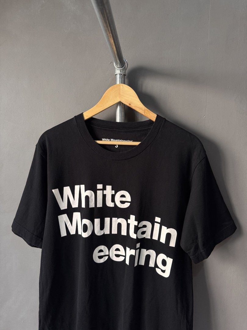 White mountaineering - Black Tshirt (Category: Activewear) located in Cabuyao City. Submitted by _streetflavor (Listing ID 1468793027, Image 2). Description: White mountaineering - Black Tshirt Excellent Size: 3 on tag fits M-L Length: 28 Width: 21.5 -1,000 pesos Dm.