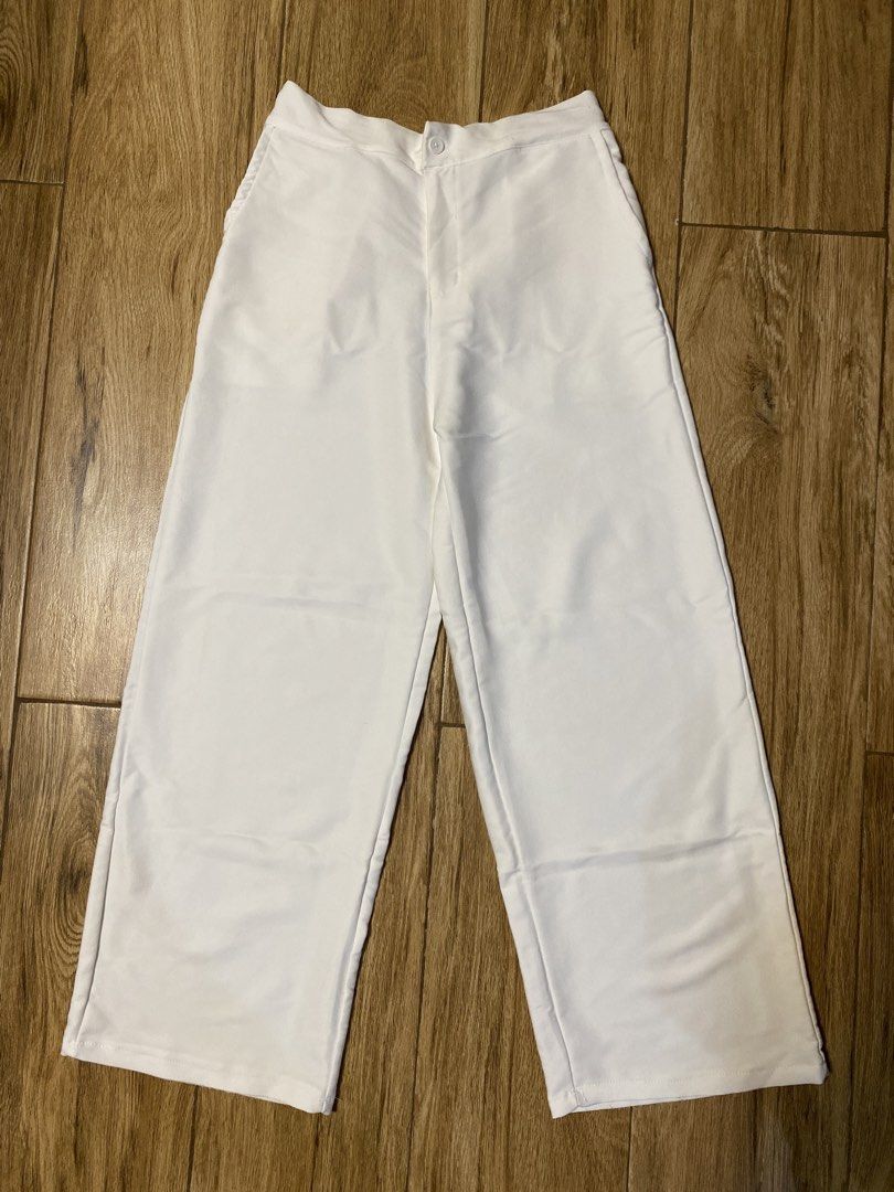 White wide trousers (Category: Other Bottoms) located in Dagupan City. Submitted by lejgumiran07 (Listing ID 1468901923, Image 2). Description: .
