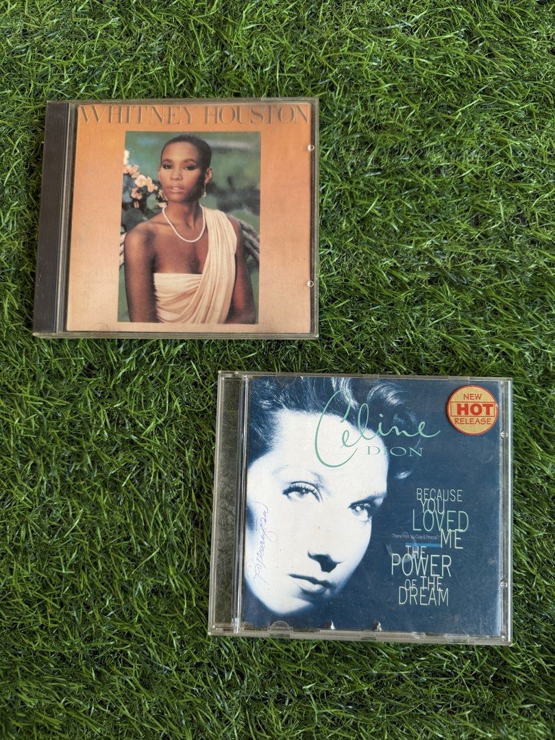 Whitney | Celine Bundle or Split (Category: CDs & DVDs) located in Makati City. Submitted by thethrilltofind (Listing ID 1468850639, Image 1). Description: Whitney Houston - S/T (1985) ₱250 only Celine Dion - Because You Loved Me / The Power of the Dream (1996) ₱200 only Bundle - ₱380.