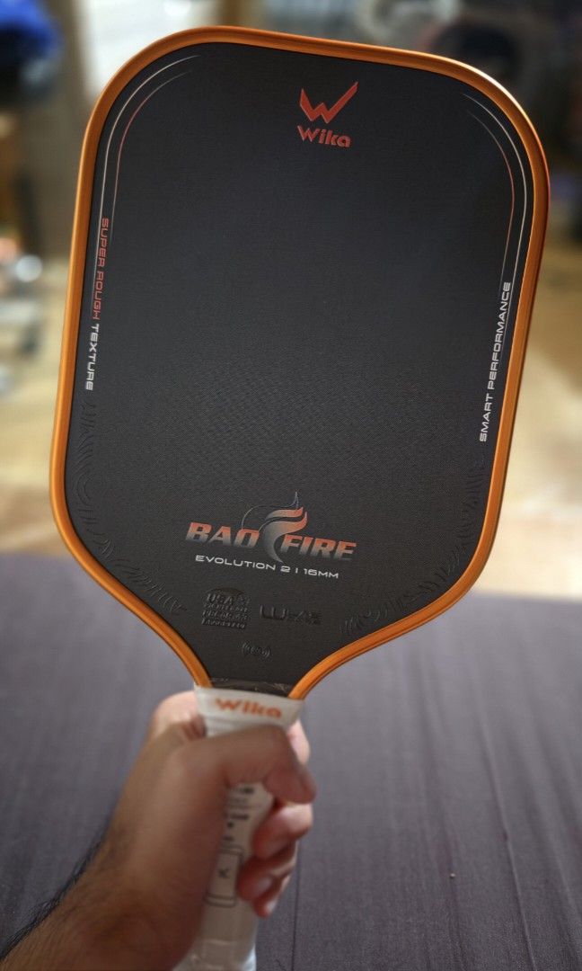 Wika baofire 2 (Category: Racket and Ball Sports) located in Cavite. Submitted by jhonvic.ef (Listing ID 1468495682, Image 1). Description: 🏓 FOR SALE: Wika Baofire 2 Pickleball Paddle (2 on-hand) 🎁 FREEBIES INCLUDED: ✅ Grip Tape ✅ Edge Guard ✅ Paddle Cover 📍 Meet-up locations: • SM Bacoor • Imus • Kawit • SM Tanza • Gentri • Dasma Can do shipping (shipping fee covered by the buyer) 📩 Message me for inquiries and negotiations! Price: 5,500 ph