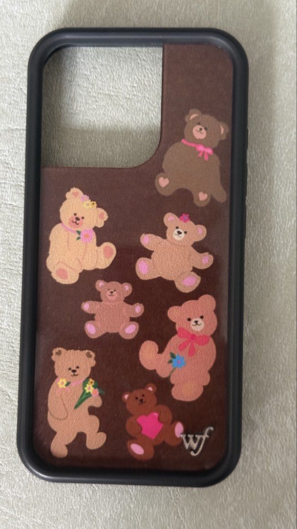 Wildflower brown teddy bear case Iphone 16 Pro (Category: Cases & Sleeves) located in Quezon City. Submitted by _daynes (Listing ID 1468786238, Image 1). Description: Decluttering No more packaging.