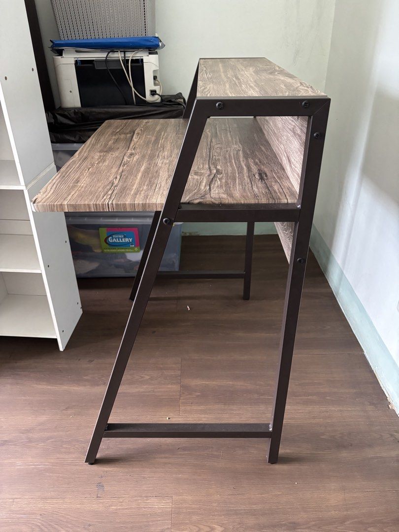 Wooden Desk with Upper Shelf (Category: Tables & Sets) located in Manila. Submitted by truetree-f25c (Listing ID 1468870588, Image 2). Description: - No issues - Sturdy Location: Sampaloc, Manila .