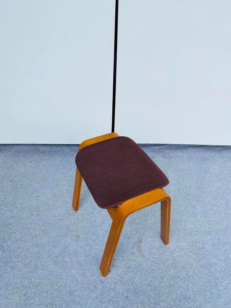 Wooden Stool with Padded Seat (Category: Chairs) located in Manila. Submitted by justinlei.103 (Listing ID 1468832407, Image 2). Description: “JAPAN SURPLUS” BENTWOOD FOOTREST / MINIMALIST STOOL SIZE: 17.5L” x 11.5W” x 18H” inches (AS-IS ITEM) IN GOOD CONDITION.