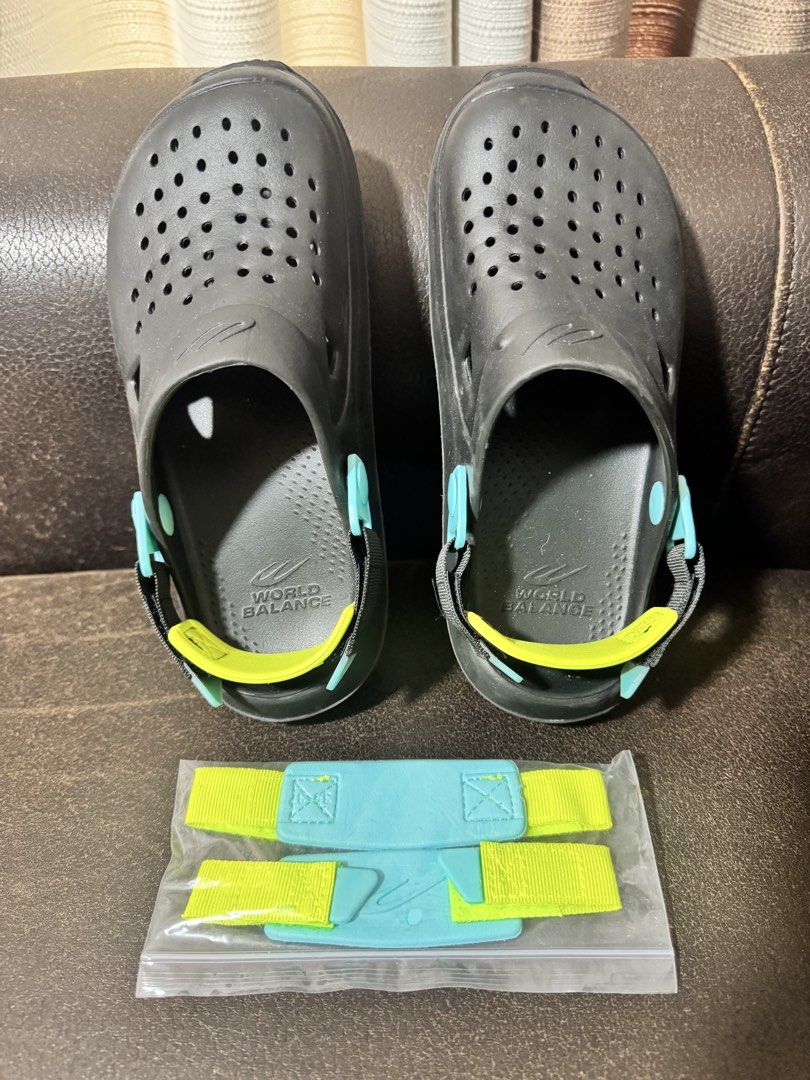 World Balance Clogs for kids (Category: Slippers & Slides) located in Manila. Submitted by clutterfreeera (Listing ID 1468718137, Image 2). Description: Authentic Twice used only 22cm With extra straps .