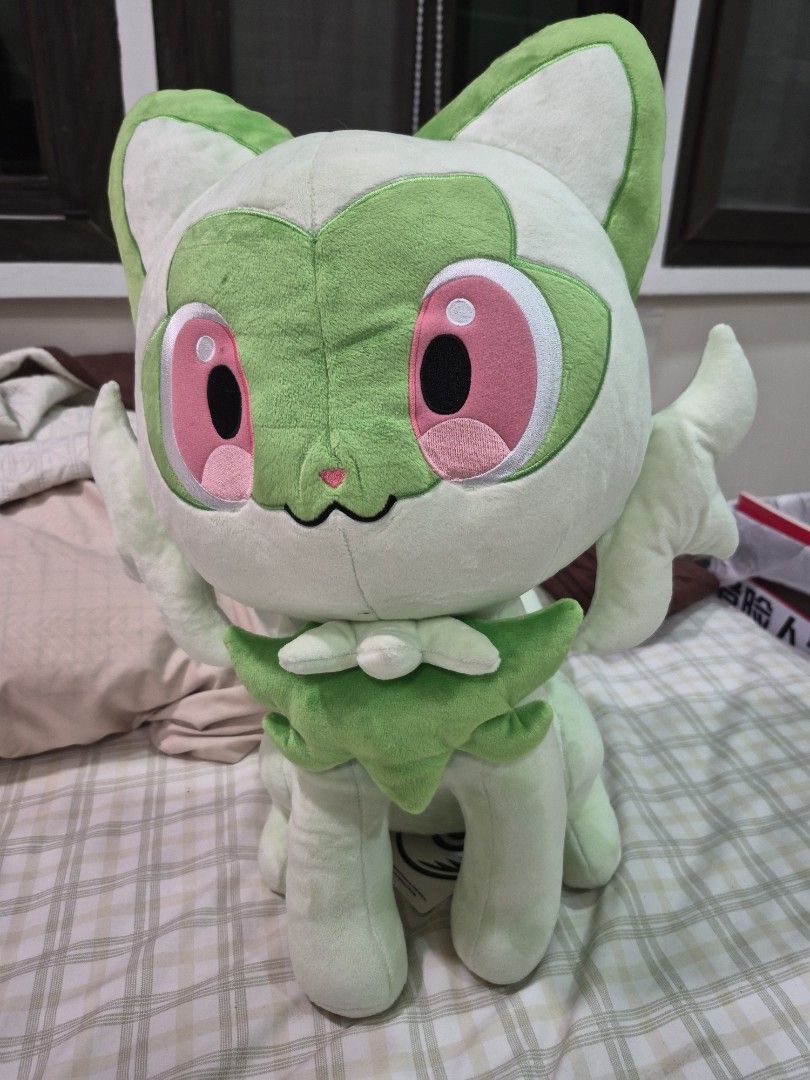 XL Sprigatito Plushie (Category: Plushies & Soft Toys) located in Quezon City. Submitted by neutralhorizons (Listing ID 1468849171, Image 1). Description: like new sprigatito plushie, very big or best offer.