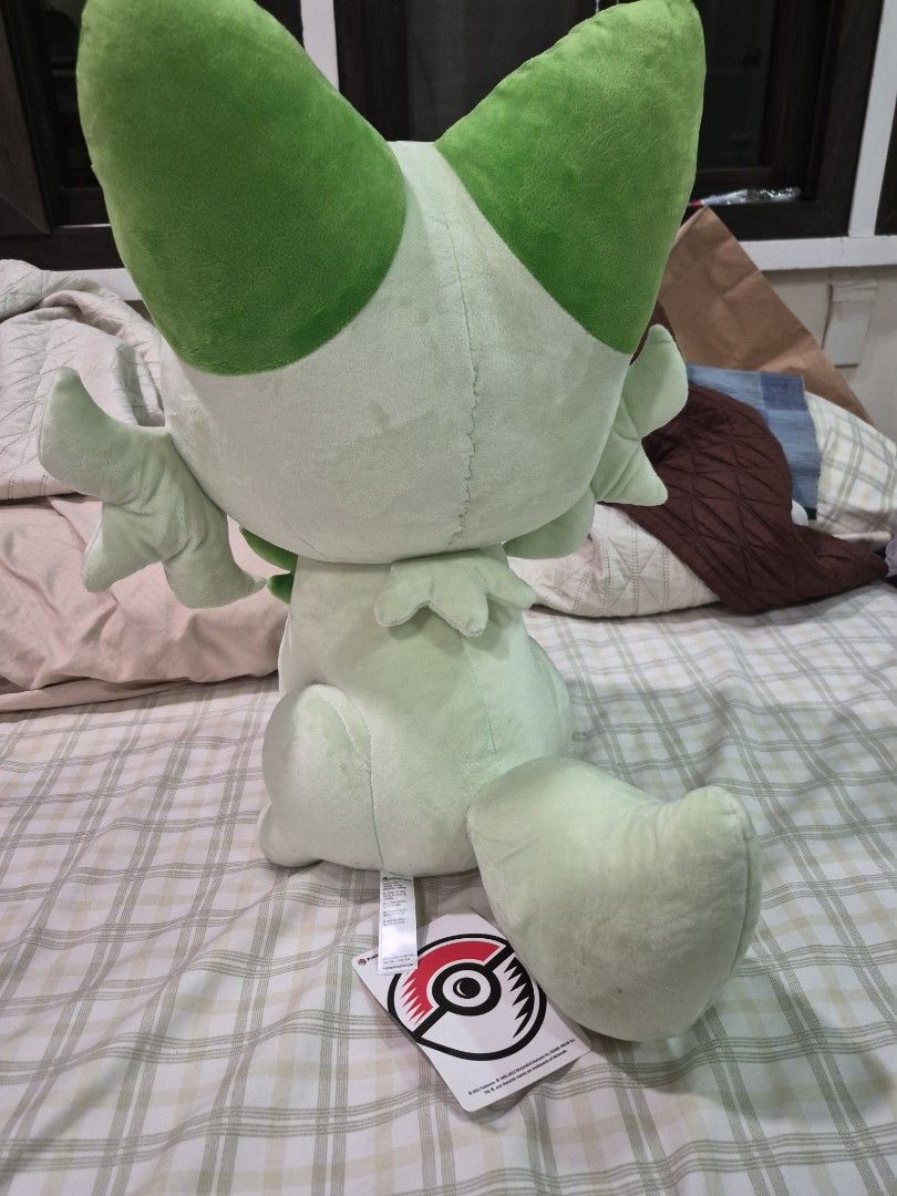 XL Sprigatito Plushie (Category: Plushies & Soft Toys) located in Quezon City. Submitted by neutralhorizons (Listing ID 1468849171, Image 3). Description: like new sprigatito plushie, very big or best offer.