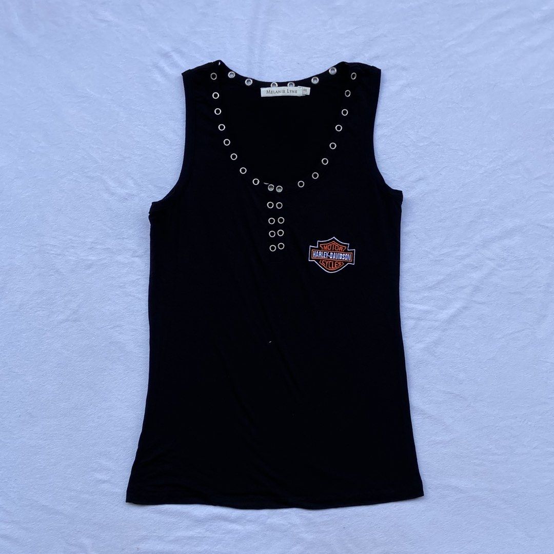 Y2k Grunge Harley Davidsons (Category: Blouses) located in General Santos City (Dadiangas). Submitted by kala_chuchi (Listing ID 1468812651, Image 1). Description: Size. Medium 15.5 inches width 25.5 inches length No flaws Over all condition Excellent .