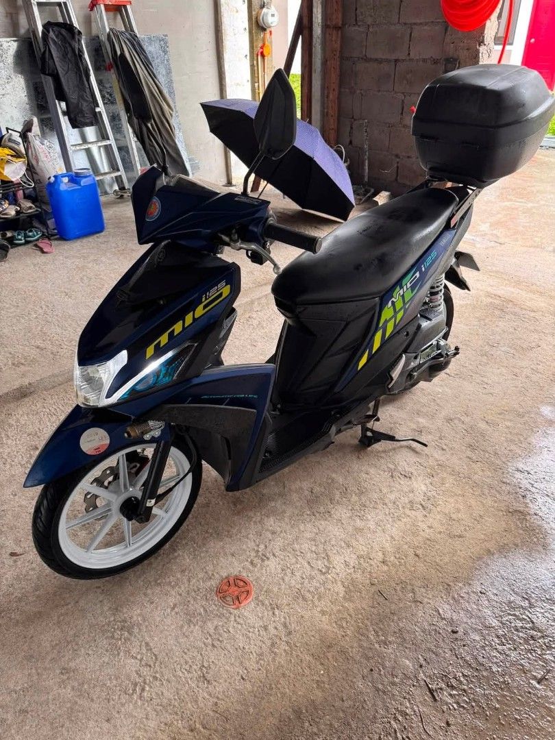 Yamaha Mio i125 2019 (Category: Motorbikes for Sale) located in Manila. Submitted by newhawk.e1dd9c (Listing ID 1468906160, Image 3). Description: 38K ODO ORIG OR ORIG CR LTO PLATE ALL STOCK ENGINE RCB MAGS RS8 PULLEY AND LINING RCB DISC RCB BREAK SHOE RCB HANDLE GRIP RCB SHOCK KOSO AIRFILTER FAITO IGNITION COIL MINI DRIVING LIGHT TOP BOX PALDO NA YAN SA RCB SET. SASAKYAN MO NALANG PORMADO KA PA. LOC SJDM BULACAN.