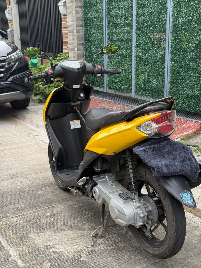Yamaha Mio Soulty 2020 Model (Category: Motorbikes for Sale) located in Manila. Submitted by siaberries (Listing ID 1468728134, Image 3). Description: 🔥RUSH SALE!!!🔥 MIO SOULTY 2020 model ✨ COMPLETE ORIGINAL PAPERS ✨ REGISTERED UNTIL 2027 ✨ 59 TOURING SET ✨ DOMINO QUICK THROTTLE, HANDLE GRIP and BREAK LEVER ✨ SLIGHTLY NEW 318mm KYB REAR SHOCK 1 month old ✨ SLIGHTLY NEW NOUVO CRANKCASE 1 month old ✨ SLIGHTLY NEW RS8 PULLEY SET 1 month old ✨ SLIG