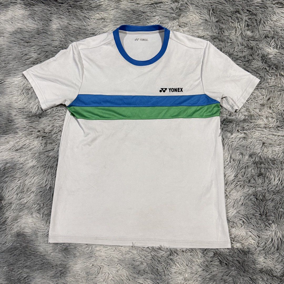 Yonex Drifit Shirt (Category: Activewear) located in Mandaluyong City. Submitted by iamkageki (Listing ID 1468715134, Image 1). Description: Sz S-M 19x26.5 Issue: stain at the back.