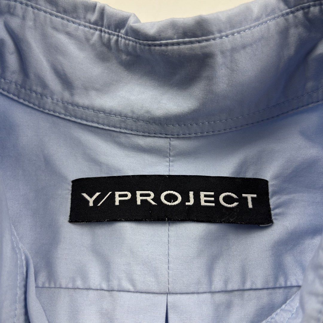 Y/Project Pinched Shirt (Category: Tshirts & Polo Shirts ) located in Makati City. Submitted by ragrepository (Listing ID 1468728413, Image 3). Description: Y/Project Pinched Shirt Tagged as Small Length- 31” Pit to pit- 22.5” Sleeves- 26” Shoulder-18.5” Condition-9/10 Flaw- None .