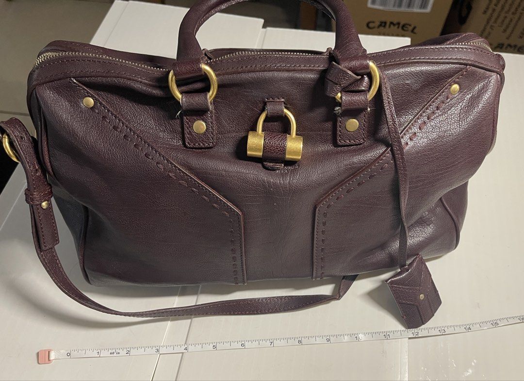 YSL large doctors bag (Category: Shoulder Bags) located in Mandaluyong City. Submitted by coolmeybab (Listing ID 1468775029, Image 1). Description: Original - bought at Shangrila Mall Brown leather doctor’s bag Complete with dust bag Please see pictures for details on size references and the only issue on the leather strap.