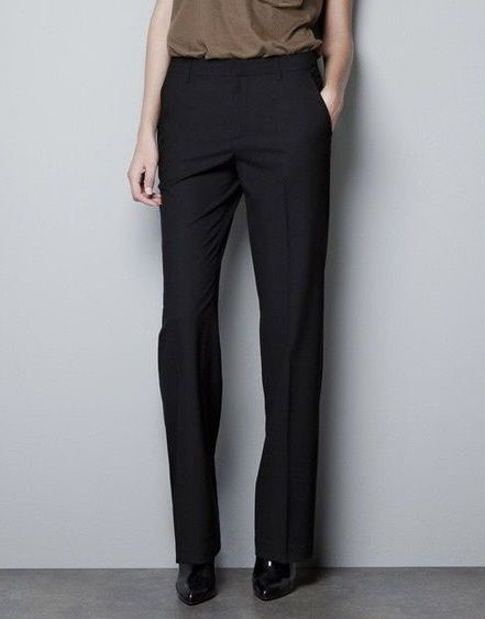 ZARA Basic Black Tailored Smart Office Pants for Women Size M (Category: Other Bottoms) located in Davao. Submitted by davao_ofwbalikbayanboxes (Listing ID 1468876359, Image 1). Description: 🌷ZARA Basic Black Tailored Smart Office Pants for Women Size M 📌Good as Brand New 📌Excellent Condition 📌Japan Balikbayan Box Size: M Waist: 28-29 Thigh Opening: 9 Hem: 5.5 In seam: 27 Length: 35 699 + 80 (SF) 📌2 side pockets 📌2 rear pockets 📌makapal 📌
