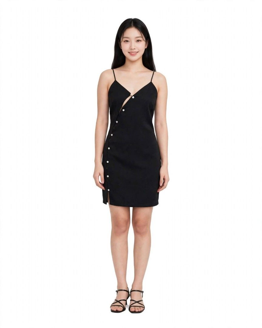 Zara Dress Mini (Category: Dresses) located in Rizal. Submitted by timeless_shop (Listing ID 1468778523, Image 1). Description: Original Zara Rhinestone Dress - Medium Tag! 🖤 Di nasuot nung graduation! 📏 Length 27.5 inches - mini sexy! 📐 Waistline Width 15 inches flat laid 👙 Bust Fit 34 to 36 inches - bodycon! 👗 Size: Medium Tag - keri Small to Medium, stretchy! 💯 Good Condition 10/10 ✨ - LIKE NEW! 🎨 Color Rate 10/10 - Black na Black! 🖤 �
