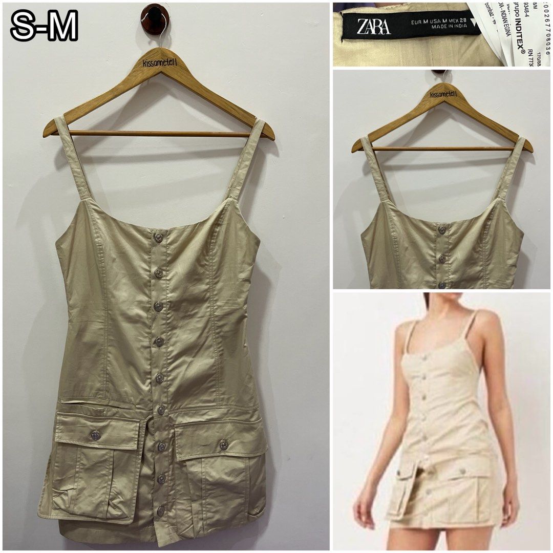 Zara Gabardine Cargo Mini dress (Category: Dresses) located in Dagupan City. Submitted by kissannetell_ (Listing ID 1468798902, Image 1). Description: 📍Dagupan City, Pangasinan 💸: Gcash 🚛: J&T ❣️Open for dropping and pasabay within Pangasinan ❌No Meetups NOTE: ▪️All items are from bale. PASS SA MASELAN -- items need wash & some items may have minor issues like stain, pinhole, etc. Kindly manage your expectations. ▪️Strictly payment first and f