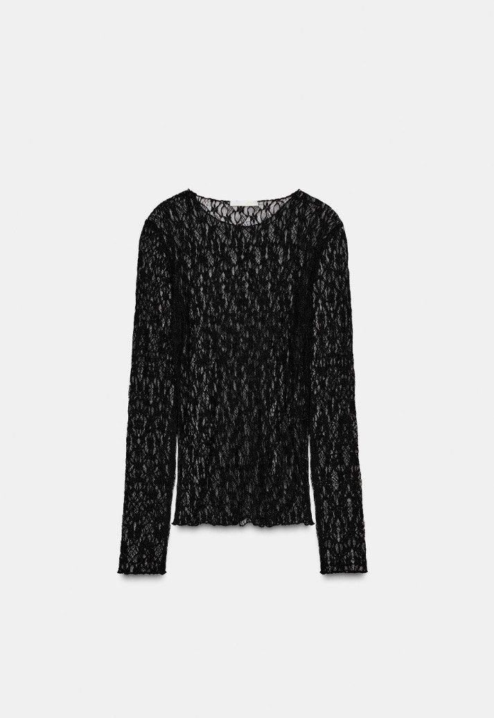 ZARA Lace Long Sleeve Top (Category: Others Tops) located in Taguig. Submitted by eianawear (Listing ID 1468920037, Image 1). Description: Got this for 1,195..