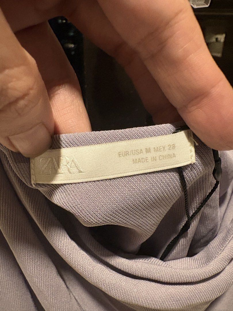 Zara One-Shoulder Mesh Top (Category: Blouses) located in Taguig. Submitted by loise001_of_rewear (Listing ID 1468834523, Image 2). Description: Zara one-shoulder mesh top with inner lining. Brand new with tag. Lavender, size M. No returns or exchanges. Please feel free to ask questions about the item before purchase..