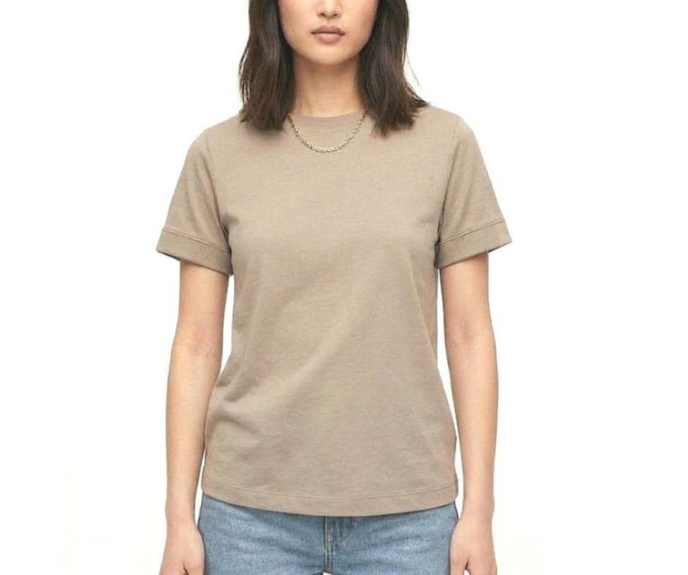 ZARA Short Sleeves Cotton Tops (Category: Shirts) located in Quezon City. Submitted by panapton.ph (Listing ID 1466784757, Image 1). Description: -FLASH SALE ONLY 250 -Brand: Zara -Brandnew with Hangtag -Actual item post -​Color: Neutral taupe / beige -Size fit 34 to 44bust -​Style: Classic crew neckline, short sleeves with subtle stitched cuff details, and a straight hem -​Fit: Regular, comfortable fit that looks great worn tucked in or loose -P