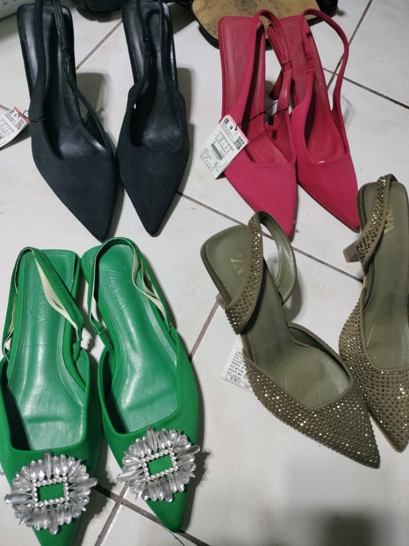 Zara size 7 (Category: Heels) located in Quezon City. Submitted by dex.colletions (Listing ID 1468867926, Image 1). Description: take all.