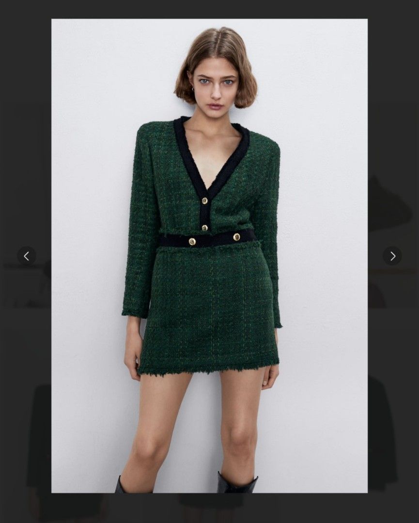 Zara Tweed Set (Category: Sets or Coordinates) located in Baguio. Submitted by k_style_co_preloved (Listing ID 1468774838, Image 2). Description: ON SALE! SALE! SALE! 🎉 ✨ SALE GUIDELINES ✨ 📌 Fixed Price Only – All sale items are offered at their final prices. No haggling or further negotiations, please. ❤️ 📏 Flat-Lay Measurements: can fit s-m 🔎 Flaws/Remarks: Authentic zara 💯. Preloved im good condition 9/10 💸 PAYMENT METHOD: bank transfer,