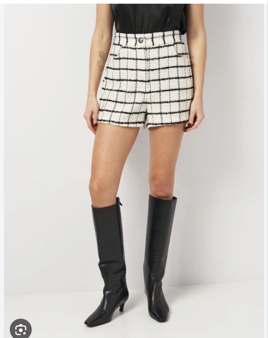 Zara tweed short (Category: Shorts) located in Caloocan City. Submitted by prelovedaddict29 (Listing ID 1468844947, Image 2). Description: .