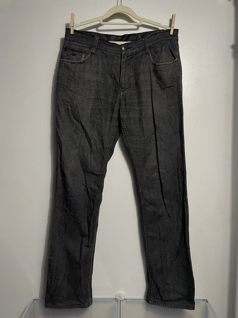 Zegna Sport Denim (Category: Luxury Apparel) located in Rizal. Submitted by akoheats (Listing ID 1468879874, Image 1). Description: Fair Condition ✨ Issue: Stains Pin Holes Size: 33inches 41” length 📌 Accepts layaway (up to 15 days) ❗️Check item carefully before purchasing ❗️No returns or exchanges after purchase.