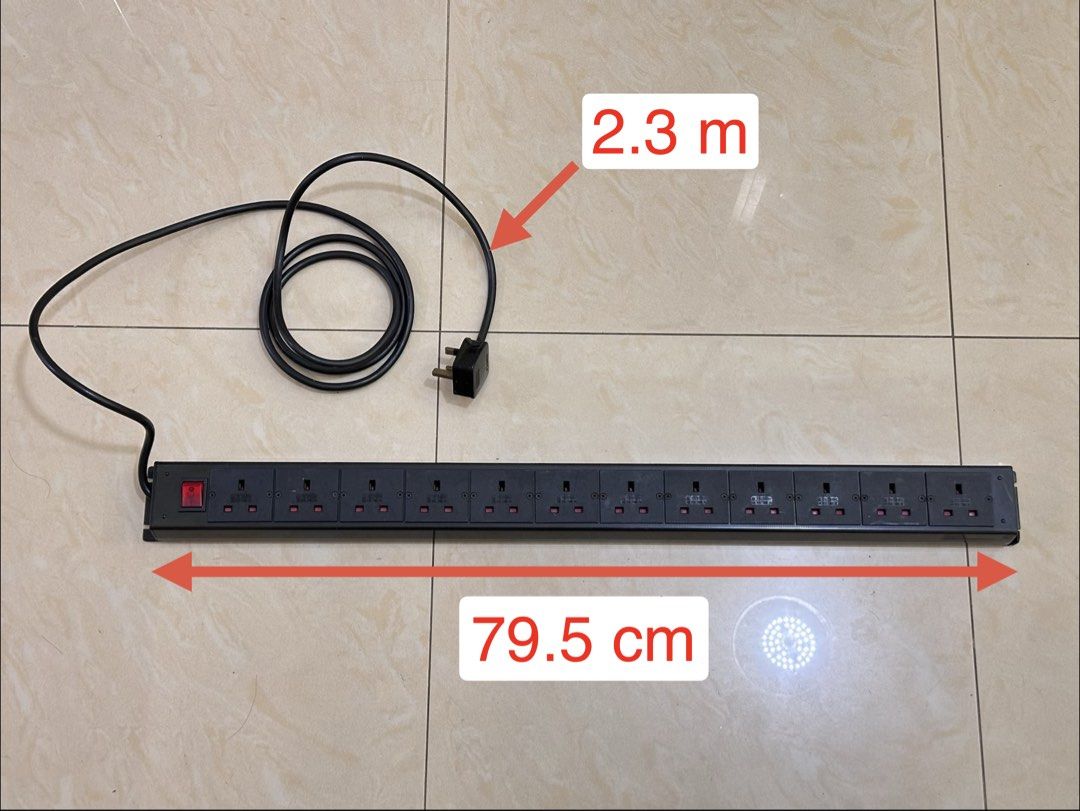 Power Pott 12 ports power strip 12 位 拖板 適合 電腦 影音 機櫃 rack mount PDU port 拖排 排插 ...