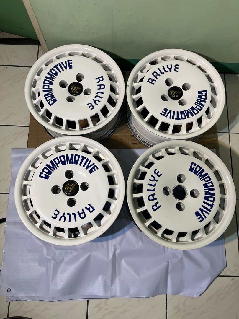14s Rota Cosmo (Category: Mags and Tires) located in Quezon City. Submitted by jshdgzmn (Listing ID 1468963622, Image 1). Description: for sale: 14s Rota Cosmo 4x100 et35 issue: minor cosmetic scratches and paint chips on two wheels; missing one center cap. 📩 DM 📍Mindanao Ave., Quezon City.