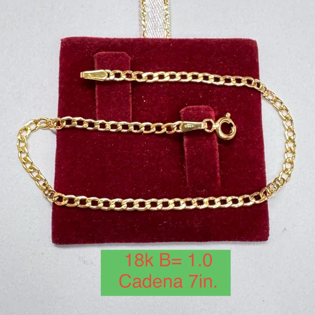 18k Saudi gold cadena bracelet (Category: Bracelets) located in Manila. Submitted by bhelgoldseller2ndaccount (Listing ID 1468978370, Image 1). Description: New!!✨New!!✨New!! Authentic 18k Saudi Golds 💯pawnable/naisasanla 💯with high appraisal rate 💯good investment 💯Direct supplier price 👉OPEN for resellers 🌺please take time to evaluate their actual sizes and grams 👉Best panggift for all occasions ✅ Sold per grams not per piece Kya lowest p