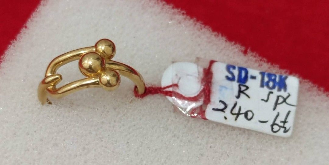 18k Saudi gold hardware ring (Category: Rings) located in Manila. Submitted by bhelgoldseller2ndaccount (Listing ID 1468988161, Image 2). Description: New!!✨New!!✨New!! Authentic 18k Saudi Golds 💯pawnable/naisasanla 💯with high appraisal rate 💯good investment 💯Direct supplier price 👉OPEN for resellers 🌺please take time to evaluate their actual sizes and grams 👉Best panggift for all occasions ✅ Sold per grams not per piece Kya lowest price ✅