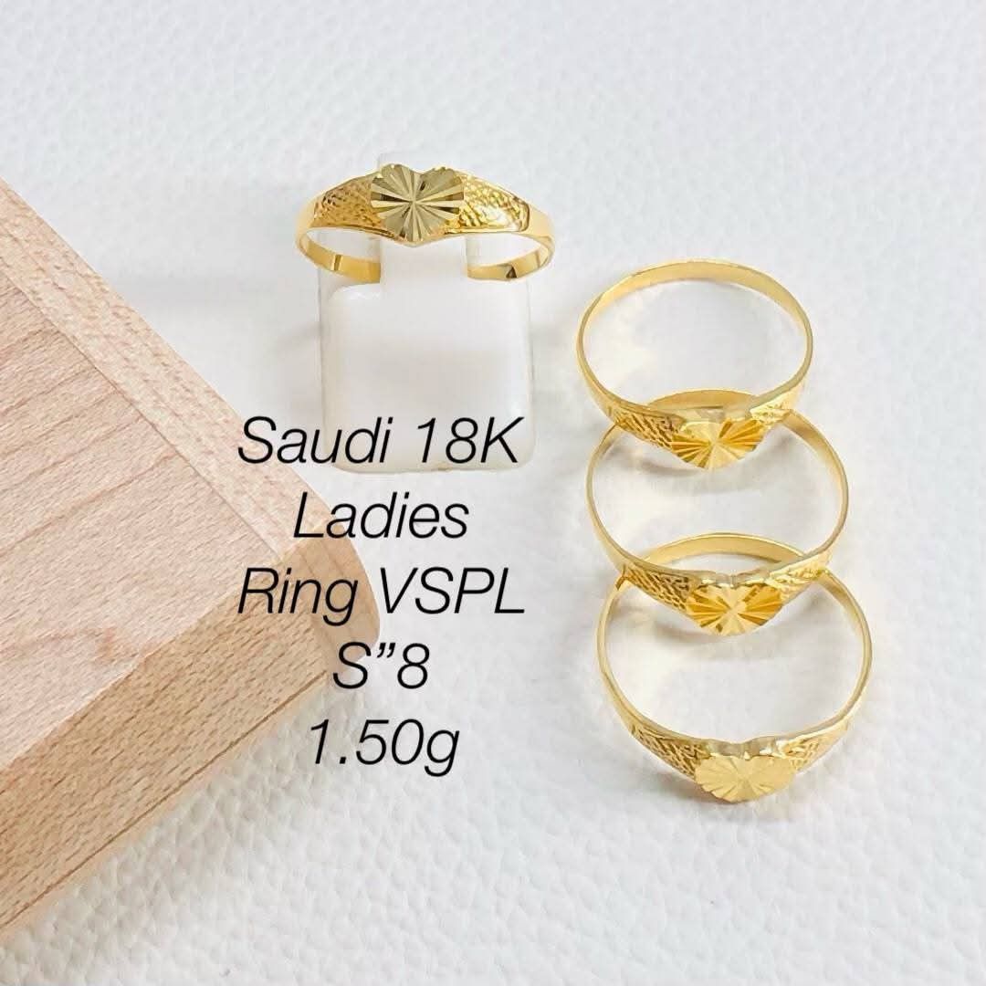 18k Saudi gold ladies ring (Category: Rings) located in Manila. Submitted by bhelgoldseller2ndaccount (Listing ID 1469080288, Image 1). Description: New!!✨New!!✨New!! Authentic 18k Saudi Golds 💯pawnable/naisasanla 💯with high appraisal rate 💯good investment 💯Direct supplier price 👉OPEN for resellers 🌺please take time to evaluate their actual sizes and grams 👉Best panggift for all occasions ✅ Sold per grams not per piece Kya lowest price ✅Wi