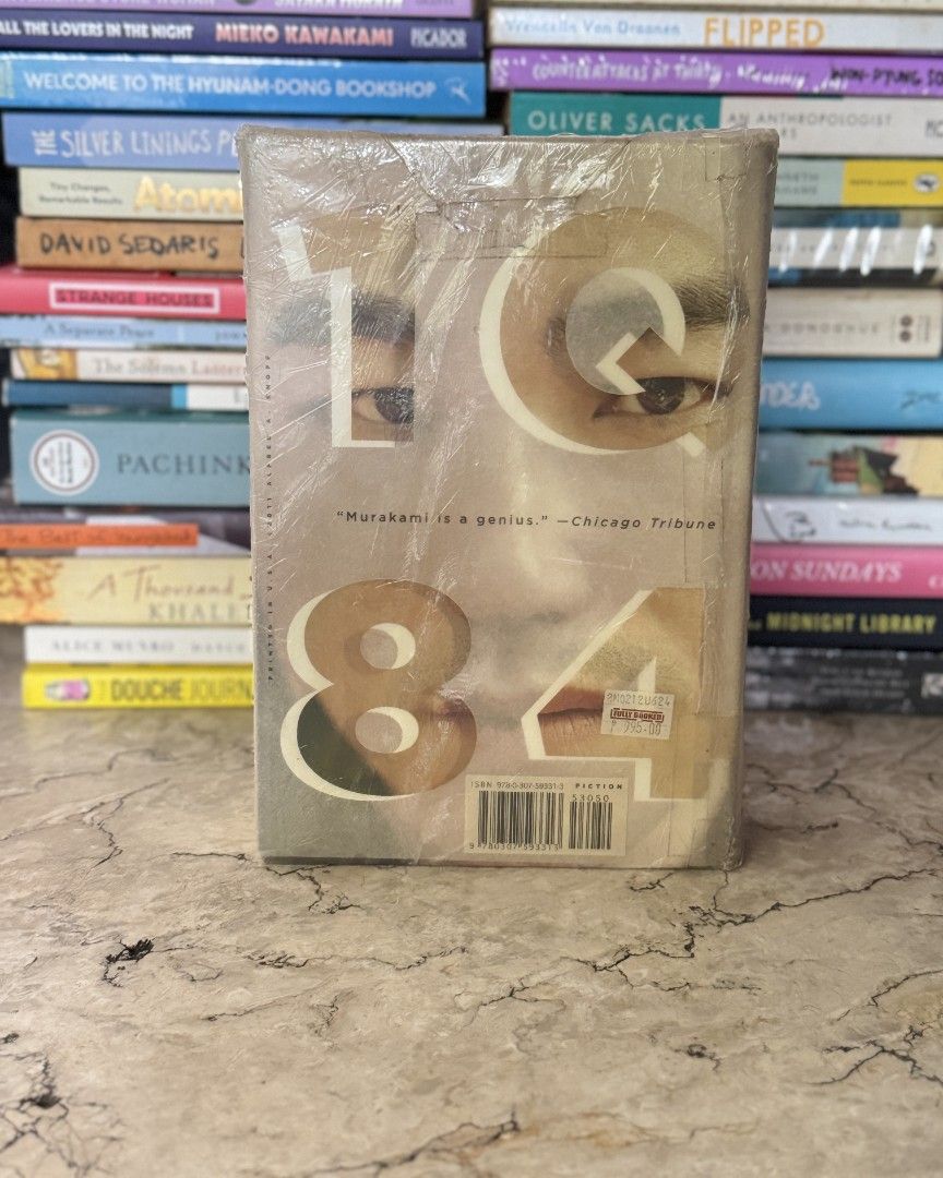 1Q84 by Haruki Murakami (Hardbound, Sealed) (Category: Storybooks) located in Malabon City. Submitted by betterdaysbookstore (Listing ID 1469057498, Image 2). Description: This was an impulse buy. I’m a changed person now. 📍 location: Valenzuela/Bulacan 💳 payment: Gcash 📦 Shipping via J&T only 📌 Note: • payment first policy • delivery fee c/o buyer • more photos available upon request.