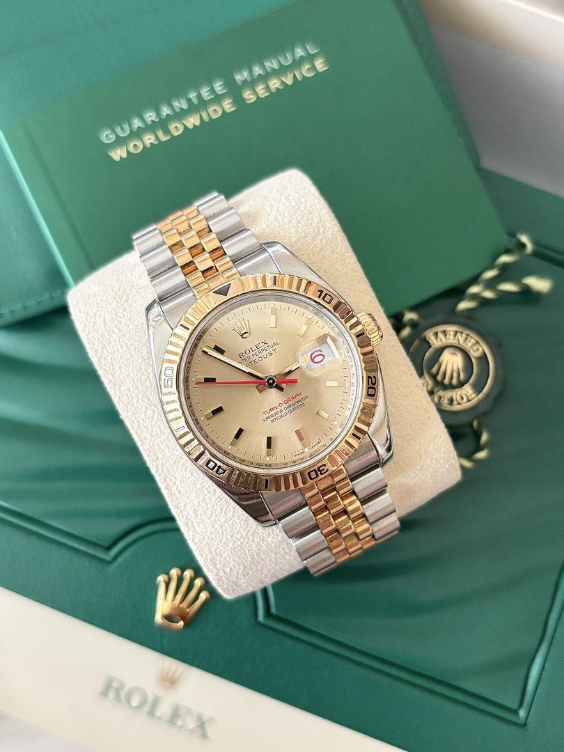 2007 Rolex Datejust 36mm Turnograph Two-tone YG Ref. 116263 (Category: Luxury Watches) located in Paranaque City. Submitted by carlobsantos (Listing ID 1469007988, Image 1). Description: FOR SALE🚨🚨🚨 2007 Rolex Datejust 36mm Turnograph Two-tone YG Ref. 116263 -9.7/10 Excellent Condition -Foreign AD -36mm Case Size -Cal. 3135 Automatic Movement -48hrs Power Reserve -Complete Set Price: P578,000 Meetups in Sucat/Bicutan Parañyaque, Las Piñas, Ala