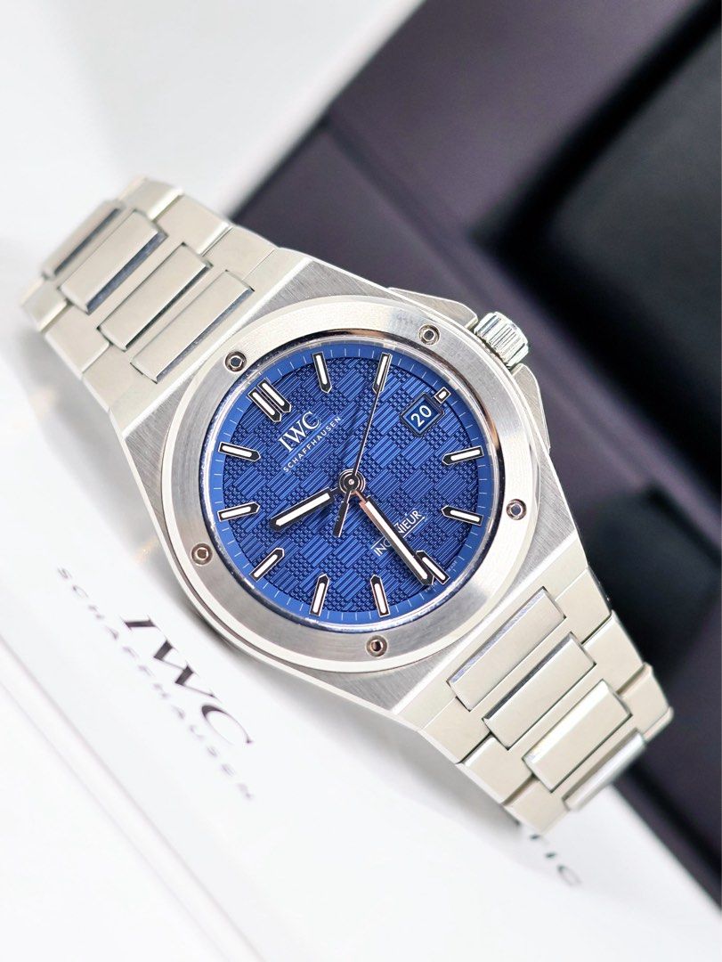 2025 IWC Ingenieur 40mm Blue Dial (Category: Luxury Watches) located in Manila. Submitted by airojardin (Listing ID 1468936998, Image 1). Description: 2025 IWC Ingenieur 40mm Blue Dial Ref. IW328907 Complete set + Official Receipt from Local AD Condition: 9.8/10 Price: PHP 628,000 (slightly negotiable) Open to trade offers Meet-ups within Metro Manila (Greenhills preferred) Open for authentication at any reputable service center.