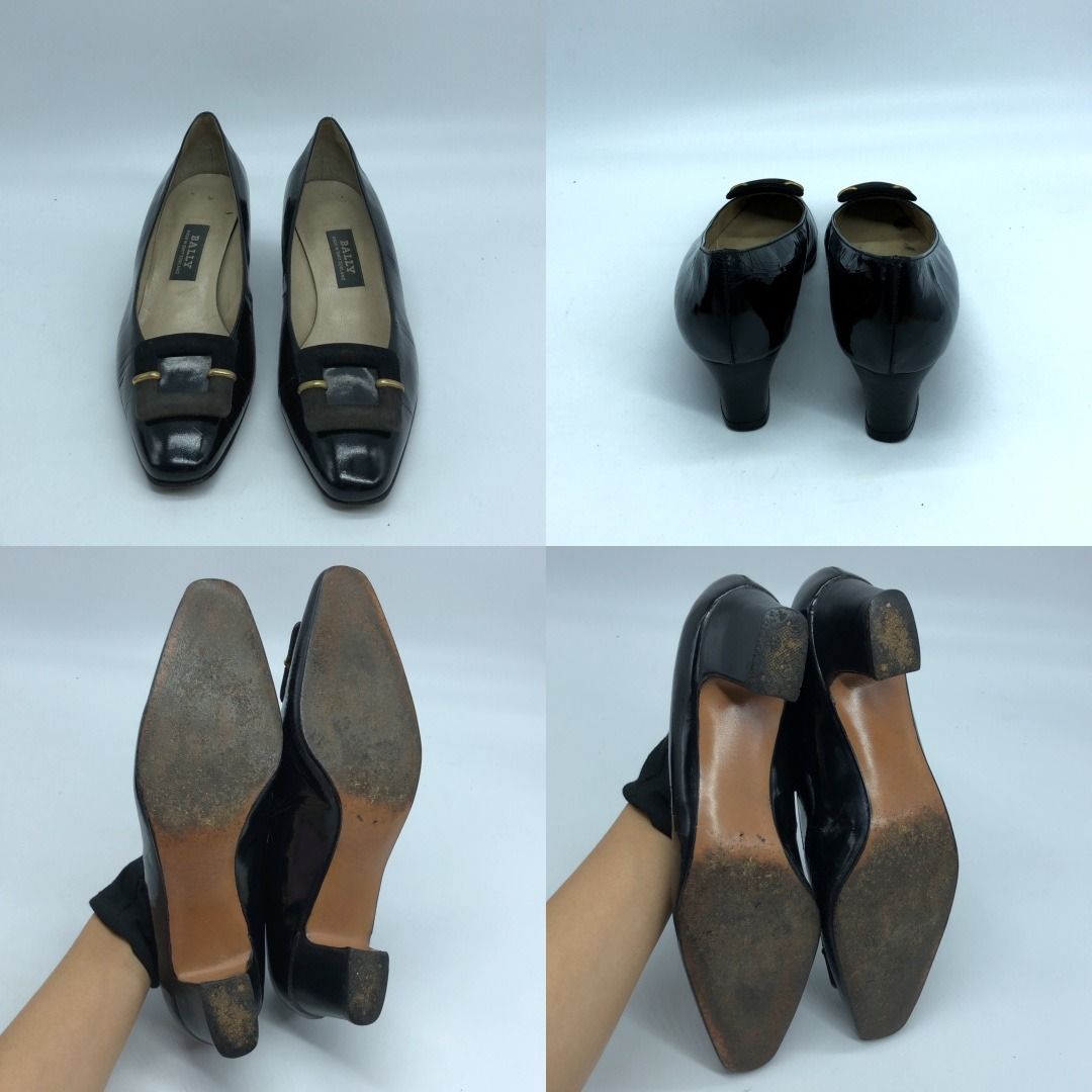 267010120 BALLY SHOES HEELS SCUFFED (Category: Sneakers & Footwear) located in Taguig. Submitted by ecoring.ph (Listing ID 1468956085, Image 2). Description: ◆CONDITION: BC ◆DESCRIPTIONS: (Other defects/info:) The bodies of the heels are scratched, scuffed, stained, dirty, crisp-patent, cracked, chipped, and stiffened, have press marks, and show signs of heavy use and prolonged storage. The designs on the vamps of the heels are scratched, scuffed