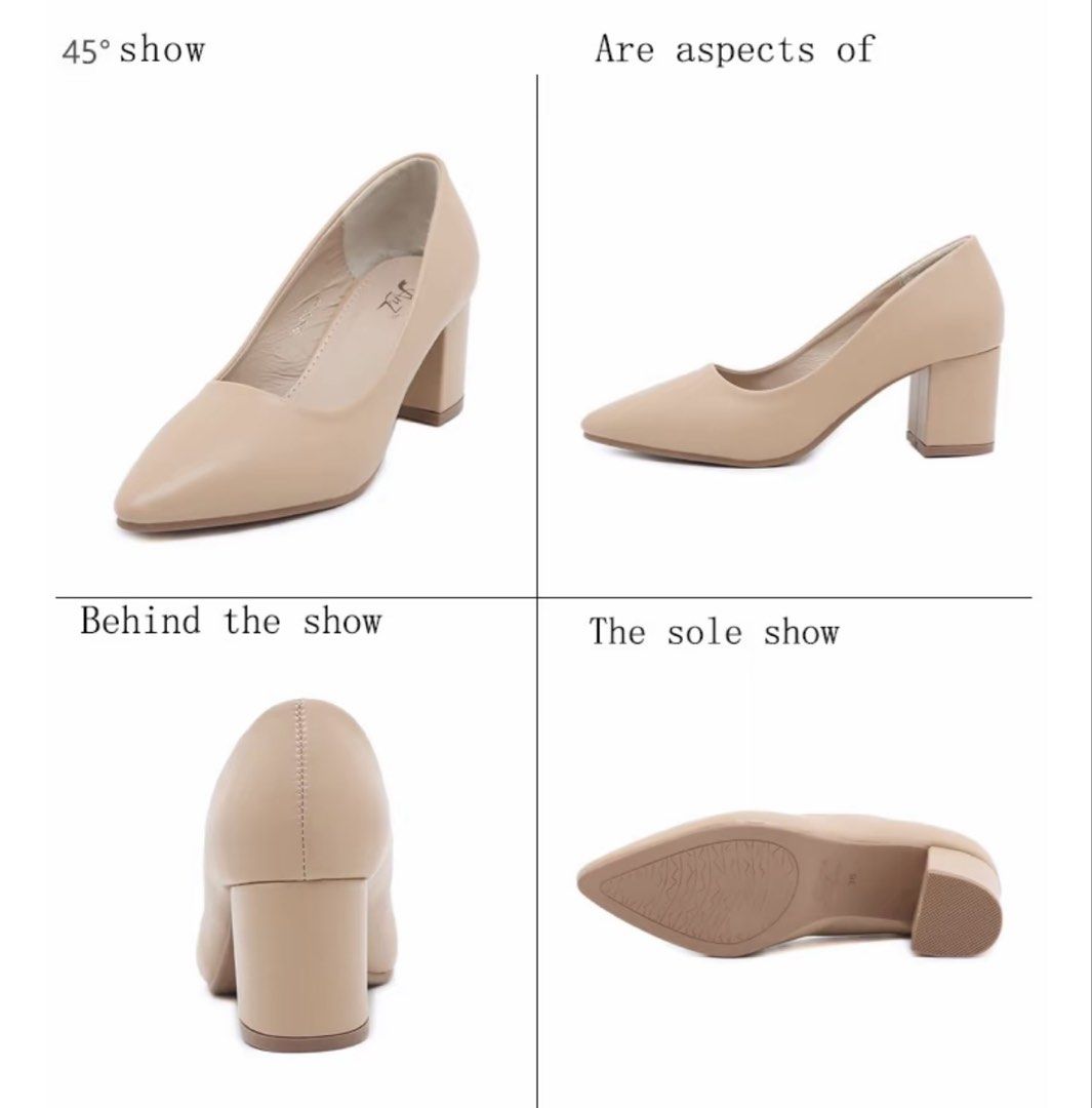 2in Pointed Toe Block Heel Pumps (Category: Heels) located in Marikina City. Submitted by kelzue (Listing ID 1469025264, Image 2). Description: Kakabili lang and ginamit once lang just to try yung fit. color: camel size: 35 (for petite feet) rfs: di kasya sakin loc: marikina.