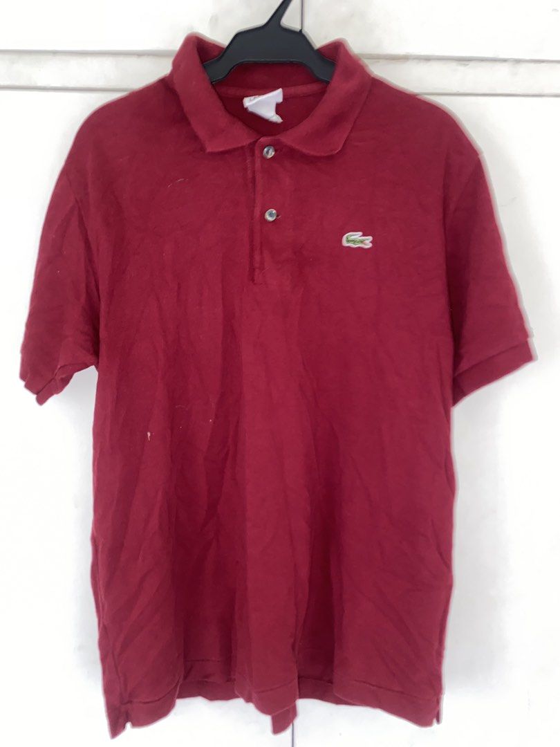 2PCS Lacoste Polo Shirt Bundle Red and Blue (Category: Tshirts & Polo Shirts ) located in Manila. Submitted by pems25 (Listing ID 1468944595, Image 1). Description: - Set of 2 Lacoste polo shirts (Red and Blue) - Classic two-button placket design - Iconic green embroidered crocodile logo on the chest - Short sleeves with comfortable ribbed cuffs - Perfect for casual wear and easy to match with jeans or shorts.