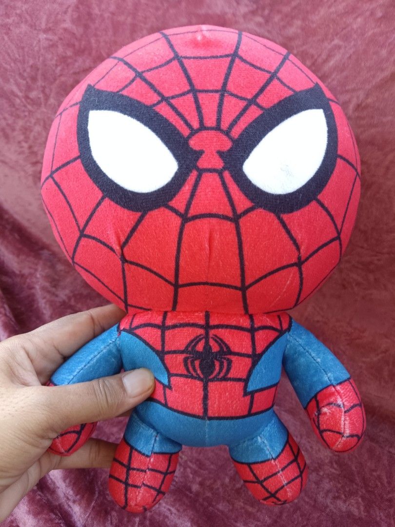 2pcs Sega Marvel Spider-Man Plush Toy (Category: Plushies & Soft Toys) located in Cabuyao City. Submitted by jimcollections (Listing ID 1469135503, Image 2). Description: - Authentic Sega Marvel Spider-Man plush toy - Features a cute big-head chibi style - Classic red and blue suit with black web detailing - Includes original tag (Item No. 1028289) - Attached hanging string loop still intact - Official Marvel licensed merchandise .