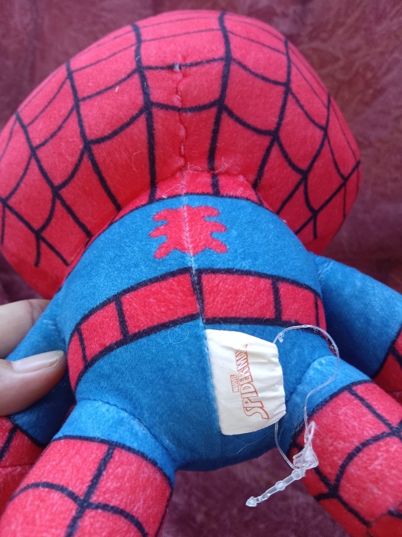 2pcs Sega Marvel Spider-Man Plush Toy (Category: Plushies & Soft Toys) located in Cabuyao City. Submitted by jimcollections (Listing ID 1469135503, Image 3). Description: - Authentic Sega Marvel Spider-Man plush toy - Features a cute big-head chibi style - Classic red and blue suit with black web detailing - Includes original tag (Item No. 1028289) - Attached hanging string loop still intact - Official Marvel licensed merchandise .
