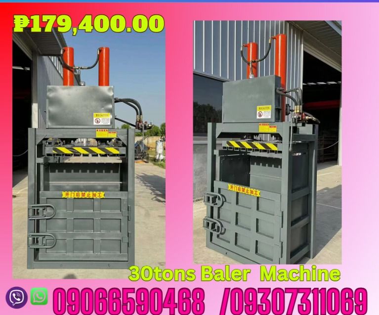 30tons baler machine garbage compactor press machine (Category: Looking For) located in Cebu City. Submitted by ultimateni42771 (Listing ID 1468997567, Image 1). Description: 30T BALER MACHINE DOUBLE CYLINDER ELECTRIC MACHINE 11KW Voltage 380V/240V/OPTIONAL Cylinder Stroke 900mm OIL CYLINDER 115*2 OIL PUMP 532 OVERALL DIMENSION 1700*680*2800 PACKING SIZE 1000*600*800 Function Vertical Hydraulic Baler plastic wrapping machine ✅ Quality products ✅ 