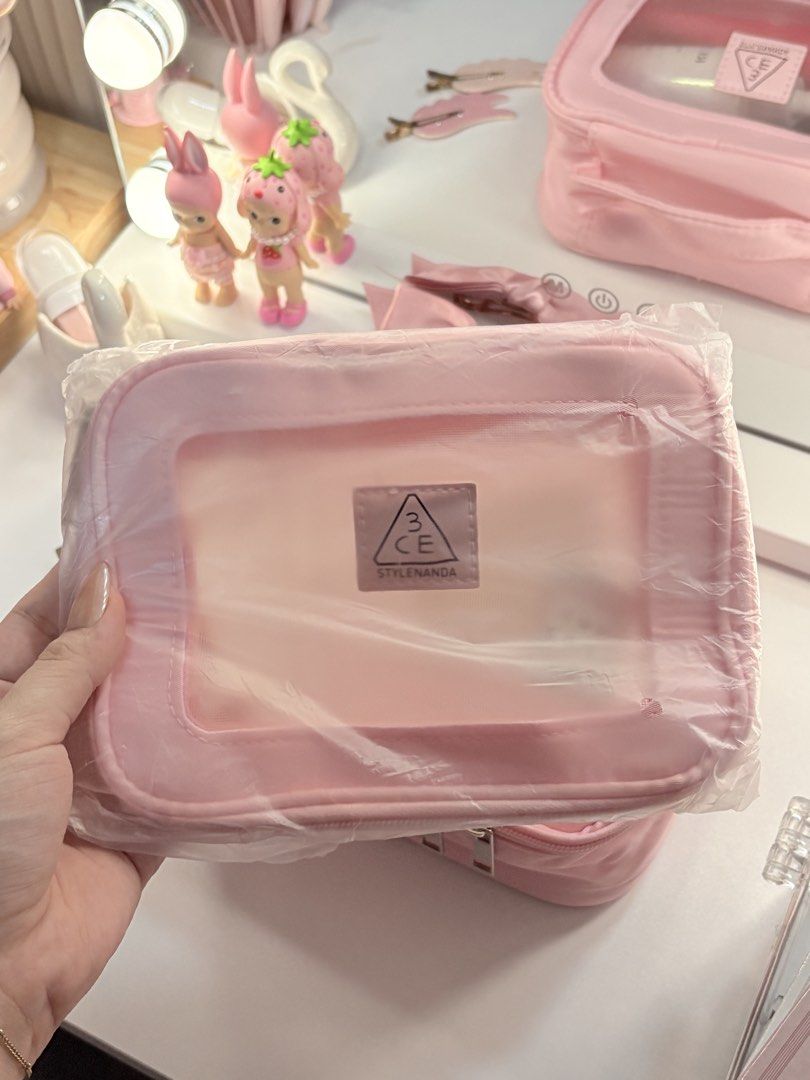 3CE makeup pouch (Category: Purses & Pouches) located in Muntinlupa City. Submitted by pinkgurlyyy (Listing ID 1469081378, Image 2). Description: brand new.